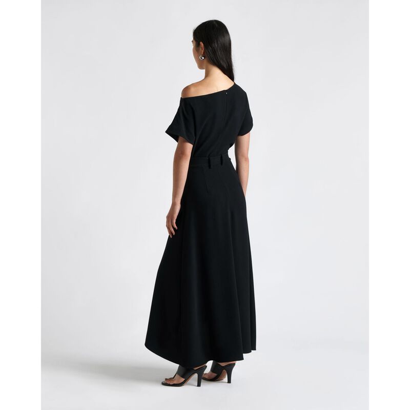 Cue Double Buckle Off Shoulder Midi Dress image number 1